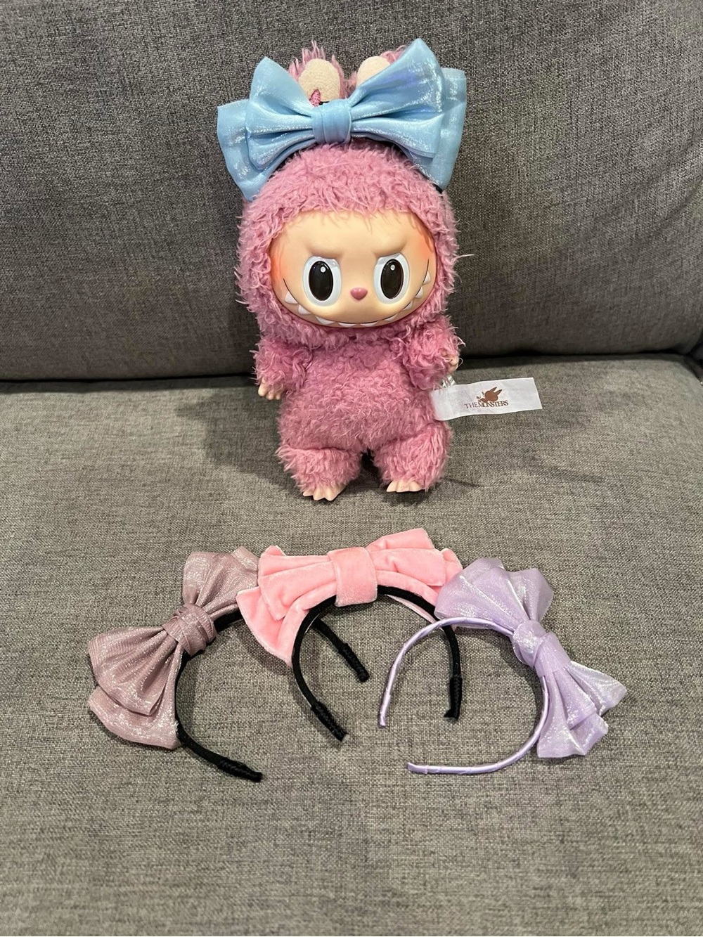 4 Labubu or XS Doll Headbands. Labubu Doll NOT included